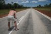 Sylvain est au milieu de l'autoroute